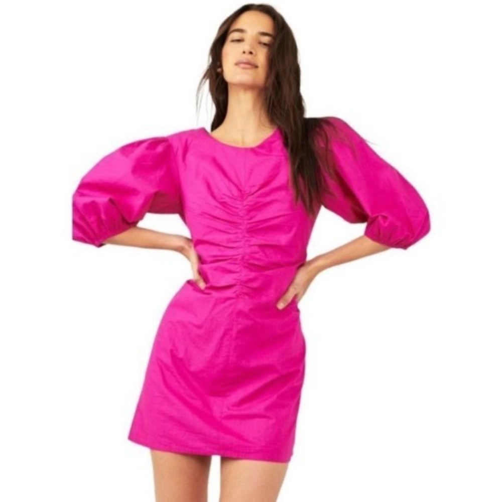 Free People Hope Mini Dress in Fuschia